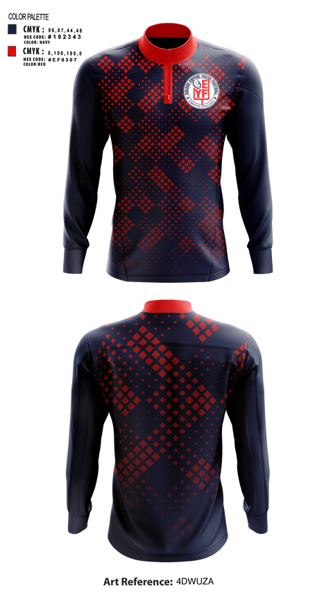 Quarter Zip Jacket, Gold Empire Youth Football & Cheer, Football, Teamtime, Team time, sublimation, custom sports apparel, team uniforms, spirit wear, spiritwear, sports uniforms, custom shirts, team store, custom team store, fundraiser sports, apparel fundraiser