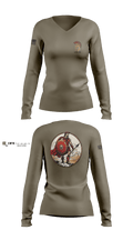 A-CO 1-32 78353702 Women's Long Sleeve V-neck Shirt - 2