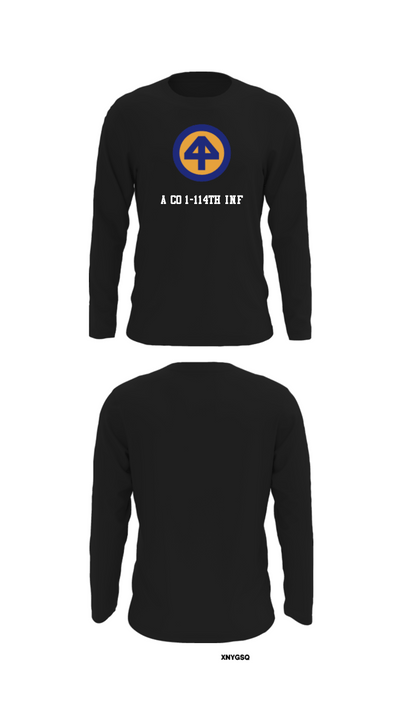 A Co 1/1-114th 36313026 Long Sleeve Performance Shirt - 32
