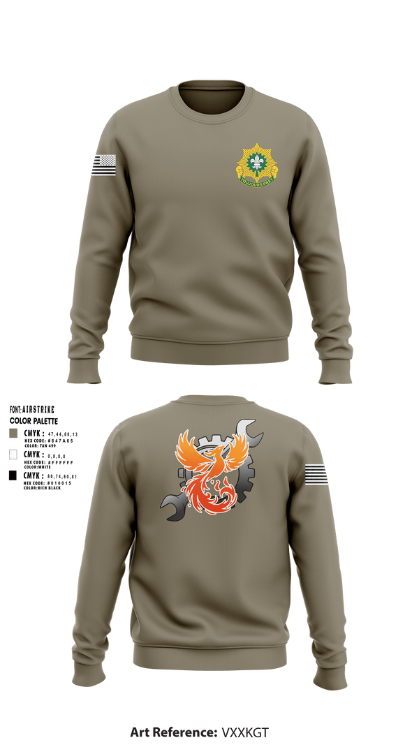 Crew Neck Sweatshirt, Phoenix battery, Army, Teamtime, Team time, sublimation, custom sports apparel, team uniforms, spirit wear, spiritwear, sports uniforms, custom shirts, team store, custom team store, fundraiser sports, apparel fundraiser