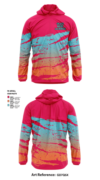 Windbreaker, Grace, Men's Lacrosse, Teamtime, Team time, sublimation, custom sports apparel, team uniforms, spirit wear, spiritwear, sports uniforms, custom shirts, team store, custom team store, fundraiser sports, apparel fundraiser