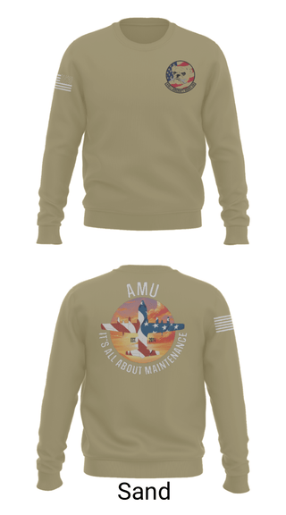 Crew Neck Sweatshirt, 910th AMU, Air Force, Teamtime, Team time, sublimation, custom sports apparel, team uniforms, spirit wear, spiritwear, sports uniforms, custom shirts, team store, custom team store, fundraiser sports, apparel fundraiser