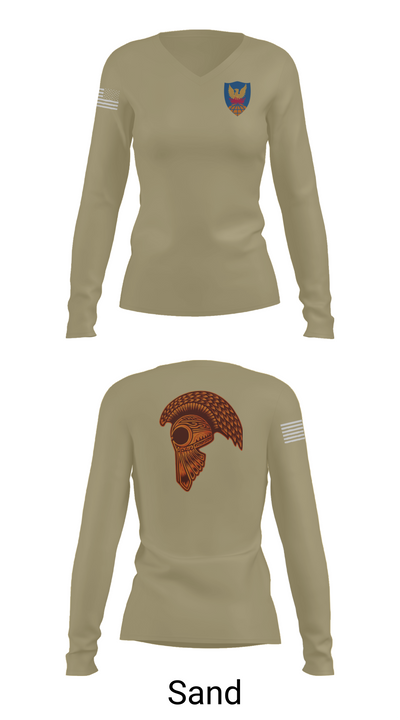 HHC, 311th (T)SC 14853900 Women's Long Sleeve V-neck Shirt - 98