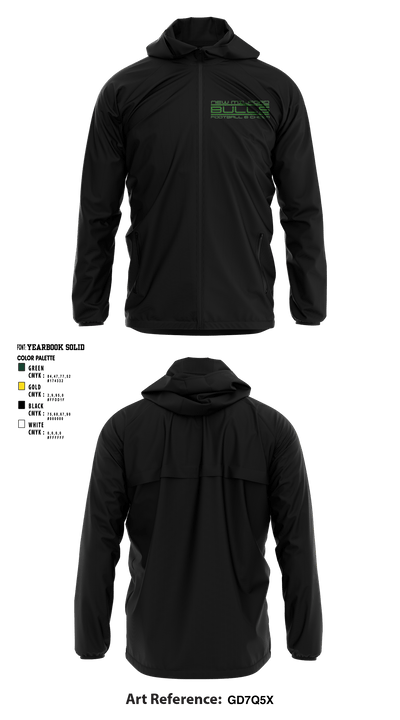 New Milford Bulls Football And Cheerleading 19489077 Windbreaker - 12
