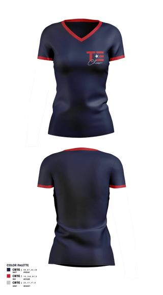 Women's Short Sleeve Vneck Shirt, Texas Titans Youth Football, Football, Teamtime, Team time, sublimation, custom sports apparel, team uniforms, spirit wear, spiritwear, sports uniforms, custom shirts, team store, custom team store, fundraiser sports, apparel fundraiser