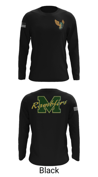 McBain High School Volleyball 93247142 Long Sleeve Performance Shirt - 26