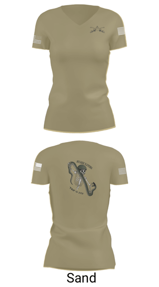 Women's Short Sleeve Vneck Shirt, Q Troop 4/278th, Army, Teamtime, Team time, sublimation, custom sports apparel, team uniforms, spirit wear, spiritwear, sports uniforms, custom shirts, team store, custom team store, fundraiser sports, apparel fundraiser