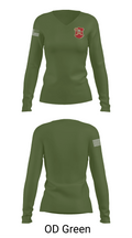 Bravo Battery, 6th Battalion, 10th Field Artillery 85654771 Women's Long Sleeve V-neck Shirt - 57