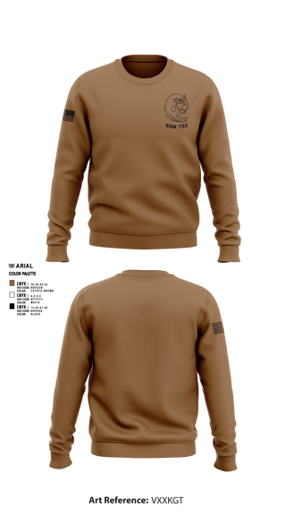 Crew Neck Sweatshirt, USS PASADENA, Navy, Teamtime, Team time, sublimation, custom sports apparel, team uniforms, spirit wear, spiritwear, sports uniforms, custom shirts, team store, custom team store, fundraiser sports, apparel fundraiser