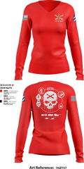 1-41 FA 18565829 Women's Long Sleeve V-neck Shirt - 9