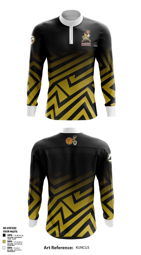 Quarter Zip Jacket, Hoopstarz, Men's Basketball, Teamtime, Team time, sublimation, custom sports apparel, team uniforms, spirit wear, spiritwear, sports uniforms, custom shirts, team store, custom team store, fundraiser sports, apparel fundraiser