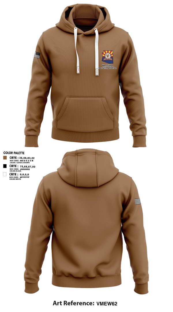 Hoodie, Westridge Recruiting Station, Army, Teamtime, Team time, sublimation, custom sports apparel, team uniforms, spirit wear, spiritwear, sports uniforms, custom shirts, team store, custom team store, fundraiser sports, apparel fundraiser