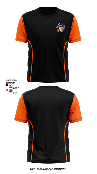 Black Knights 19410251 Short Sleeve Performance Shirt - 1