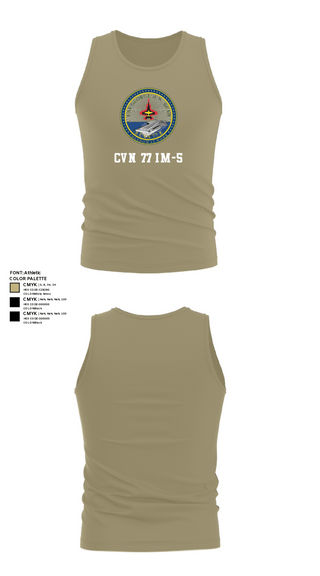 Tank Top, Cvn 77 IM-5, Navy, Teamtime, Team time, sublimation, custom sports apparel, team uniforms, spirit wear, spiritwear, sports uniforms, custom shirts, team store, custom team store, fundraiser sports, apparel fundraiser