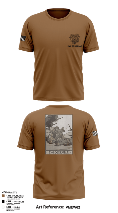 EMF CP DET SAC 86149634 Short Sleeve Performance Shirt - 5