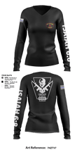 Erie police department 42261710 Women's Long Sleeve V-neck Shirt - 4