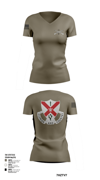 Women's Short Sleeve Vneck Shirt, C Co 1-124 Rifle Company, National Guard, Teamtime, Team time, sublimation, custom sports apparel, team uniforms, spirit wear, spiritwear, sports uniforms, custom shirts, team store, custom team store, fundraiser sports, apparel fundraiser