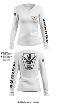 Erie police department 42261710 Women's Long Sleeve V-neck Shirt - 3