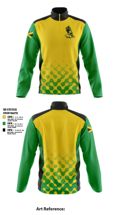 Jamaican Olympic Ice Hockey Federation 18663712 Fleece Jacket - 1
