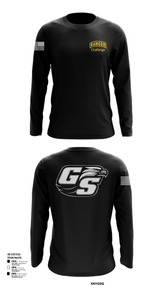 Long Sleeve Performance Shirt, GASOU ROTC Ranger Challenge, , Teamtime, Team time, sublimation, custom sports apparel, team uniforms, spirit wear, spiritwear, sports uniforms, custom shirts, team store, custom team store, fundraiser sports, apparel fundraiser