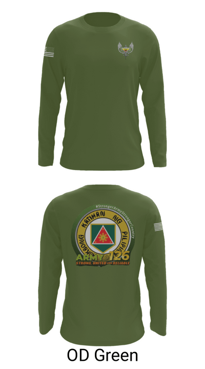51st Combat Engineers 81487377 Long Sleeve Performance Shirt - 46
