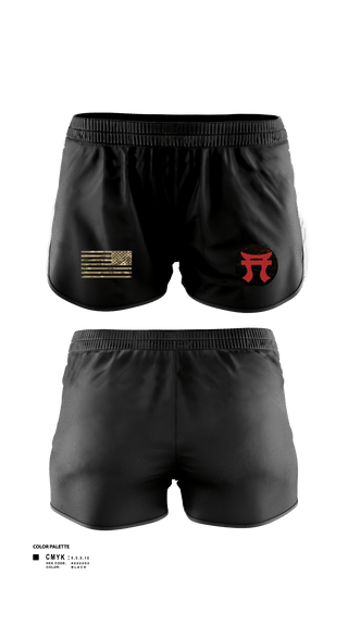Women's Shorts, 187th Iron Rakkasans, Army, Teamtime, Team time, sublimation, custom sports apparel, team uniforms, spirit wear, spiritwear, sports uniforms, custom shirts, team store, custom team store, fundraiser sports, apparel fundraiser