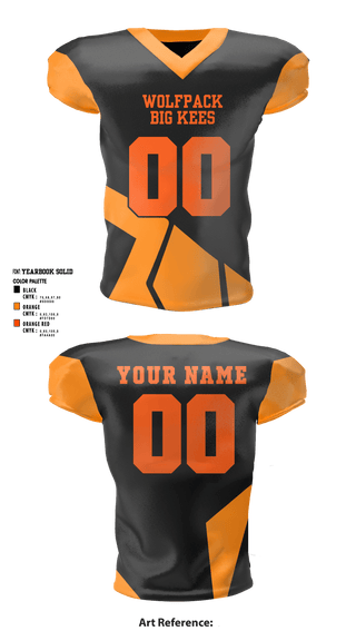 Football Jersey, WolfPack, Football, Teamtime, Team time, sublimation, custom sports apparel, team uniforms, spirit wear, spiritwear, sports uniforms, custom shirts, team store, custom team store, fundraiser sports, apparel fundraiser