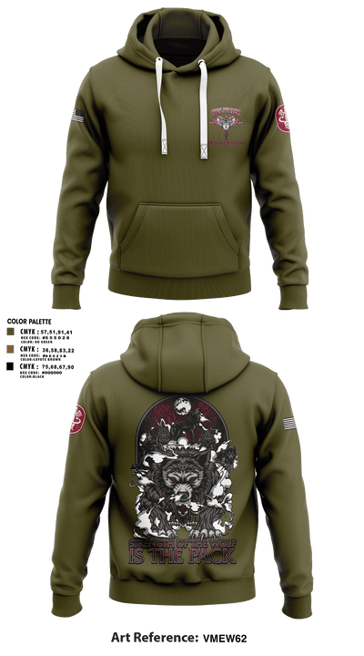 Bravo Company, MRBn, Fort Belvoir 16919105 Hoodie - 1
