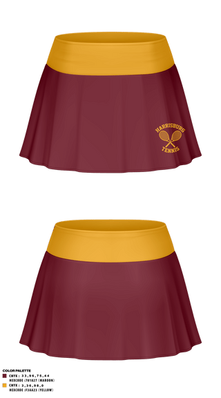 Skort, Harrisburg High School Tennis, Tennis, Teamtime, Team time, sublimation, custom sports apparel, team uniforms, spirit wear, spiritwear, sports uniforms, custom shirts, team store, custom team store, fundraiser sports, apparel fundraiser