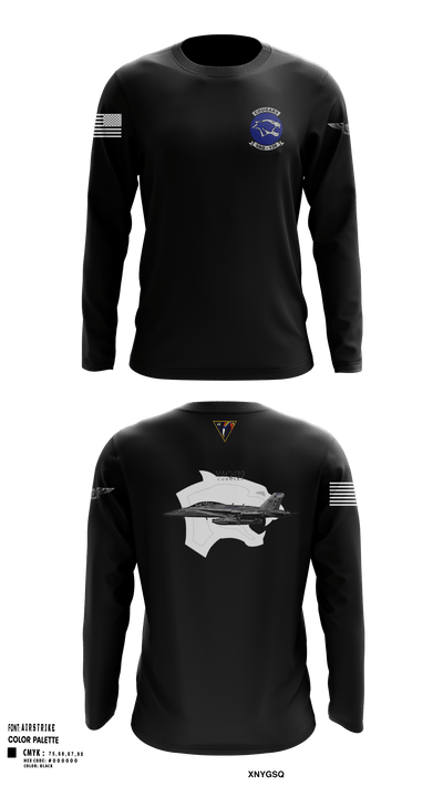 VAQ-139 Cougars 17202131 Long Sleeve Performance Shirt - 21