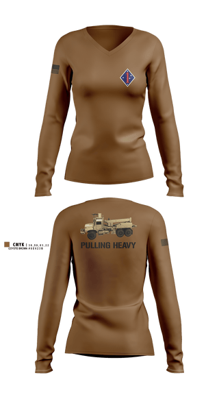 Women's Long Sleeve Vneck Shirt, 3DAABN, , Teamtime, Team time, sublimation, custom sports apparel, team uniforms, spirit wear, spiritwear, sports uniforms, custom shirts, team store, custom team store, fundraiser sports, apparel fundraiser