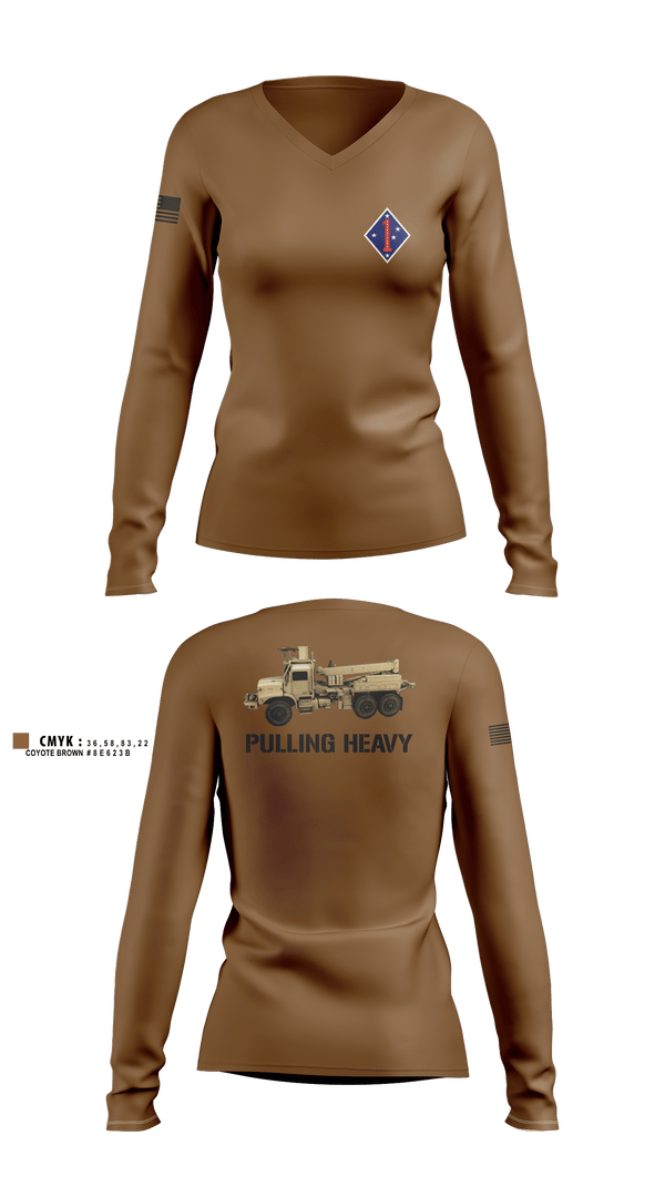 Women's Long Sleeve Vneck Shirt, 3DAABN, , Teamtime, Team time, sublimation, custom sports apparel, team uniforms, spirit wear, spiritwear, sports uniforms, custom shirts, team store, custom team store, fundraiser sports, apparel fundraiser