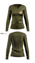 Co D 199TH BSB RECON 1334677 Women's Long Sleeve V-neck Shirt - 4