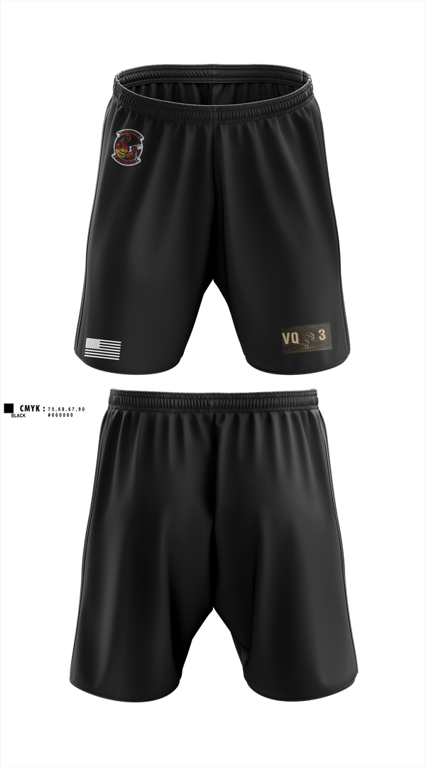 Athletic Shorts With Pockets, VQ-3 DET TRVS, Navy, Teamtime, Team time, sublimation, custom sports apparel, team uniforms, spirit wear, spiritwear, sports uniforms, custom shirts, team store, custom team store, fundraiser sports, apparel fundraiser