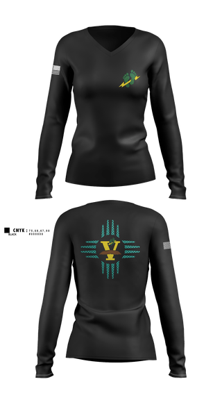 Women's Long Sleeve Vneck Shirt, 26 Stan Eval, Air Force, Teamtime, Team time, sublimation, custom sports apparel, team uniforms, spirit wear, spiritwear, sports uniforms, custom shirts, team store, custom team store, fundraiser sports, apparel fundraiser