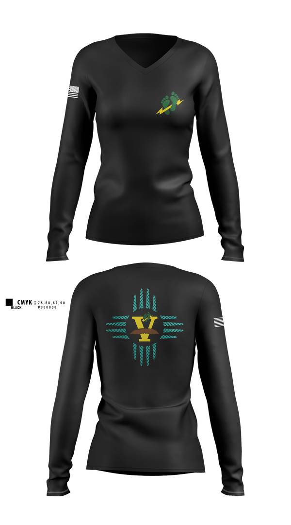 Women's Long Sleeve Vneck Shirt, 26 Stan Eval, Air Force, Teamtime, Team time, sublimation, custom sports apparel, team uniforms, spirit wear, spiritwear, sports uniforms, custom shirts, team store, custom team store, fundraiser sports, apparel fundraiser