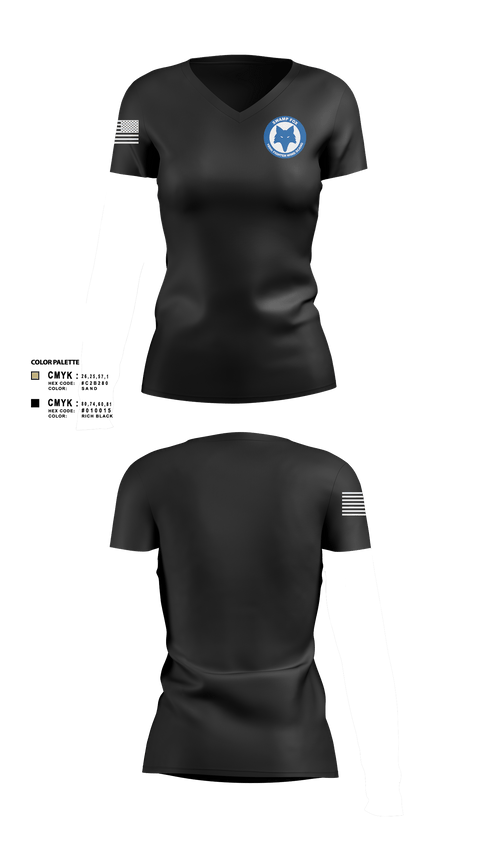 Women's Short Sleeve Vneck Shirt, 169th FW, Air Force, Teamtime, Team time, sublimation, custom sports apparel, team uniforms, spirit wear, spiritwear, sports uniforms, custom shirts, team store, custom team store, fundraiser sports, apparel fundraiser