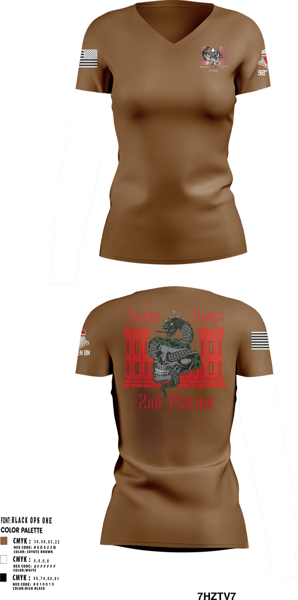 Women's Short Sleeve Vneck Shirt, 497 MRBC, Army, Teamtime, Team time, sublimation, custom sports apparel, team uniforms, spirit wear, spiritwear, sports uniforms, custom shirts, team store, custom team store, fundraiser sports, apparel fundraiser