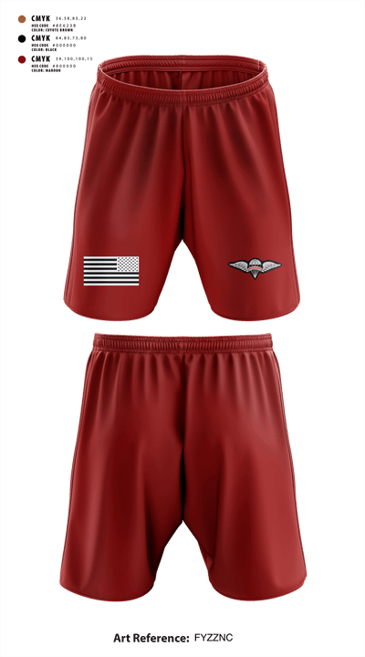 824th QM CO (CADC-A) 69842964 Athletic Shorts With Pockets - 4