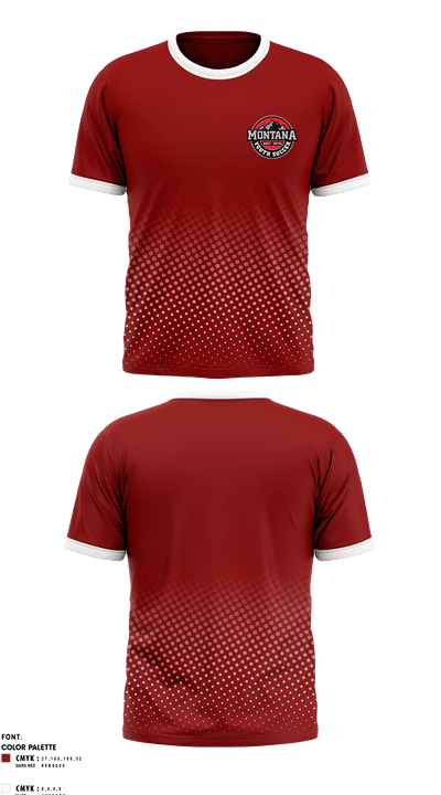 montana youth soccer 485873 Short Sleeve Performance Shirt - 1