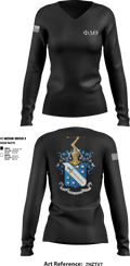 Phi Delta Theta 42794555 Women's Long Sleeve V-neck Shirt - 1