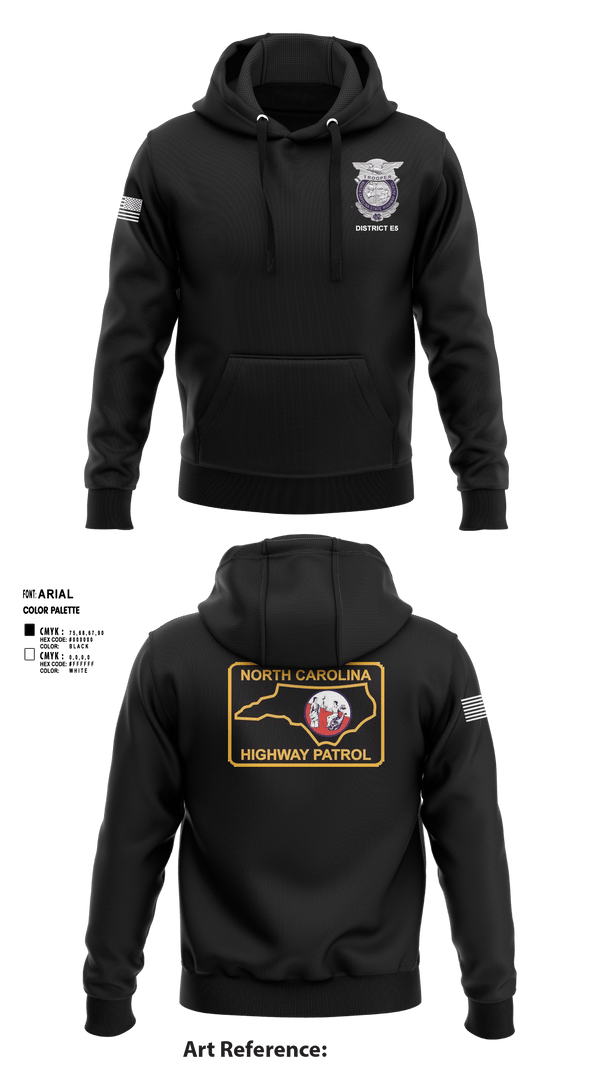 Hoodie, District E5, Police, Teamtime, Team time, sublimation, custom sports apparel, team uniforms, spirit wear, spiritwear, sports uniforms, custom shirts, team store, custom team store, fundraiser sports, apparel fundraiser