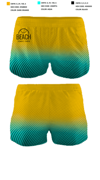 Women's Shorts, Beach Tennis Tampa, Tennis, Teamtime, Team time, sublimation, custom sports apparel, team uniforms, spirit wear, spiritwear, sports uniforms, custom shirts, team store, custom team store, fundraiser sports, apparel fundraiser