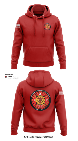Hoodie, Rocky Ford Professional Firefighters Local 5497, Fire Department, Teamtime, Team time, sublimation, custom sports apparel, team uniforms, spirit wear, spiritwear, sports uniforms, custom shirts, team store, custom team store, fundraiser sports, apparel fundraiser