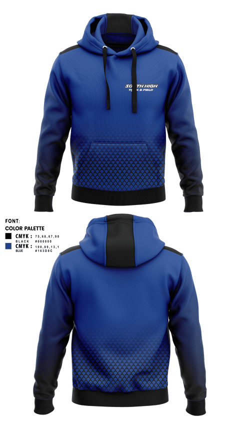 Hoodie, south high, Track & Field, Teamtime, Team time, sublimation, custom sports apparel, team uniforms, spirit wear, spiritwear, sports uniforms, custom shirts, team store, custom team store, fundraiser sports, apparel fundraiser