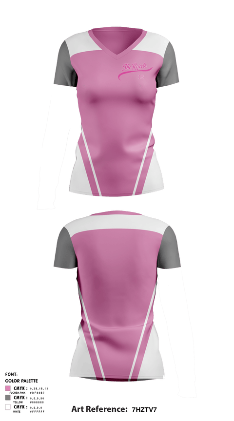 Women's Short Sleeve Vneck Shirt, The rejects, Softball, Teamtime, Team time, sublimation, custom sports apparel, team uniforms, spirit wear, spiritwear, sports uniforms, custom shirts, team store, custom team store, fundraiser sports, apparel fundraiser