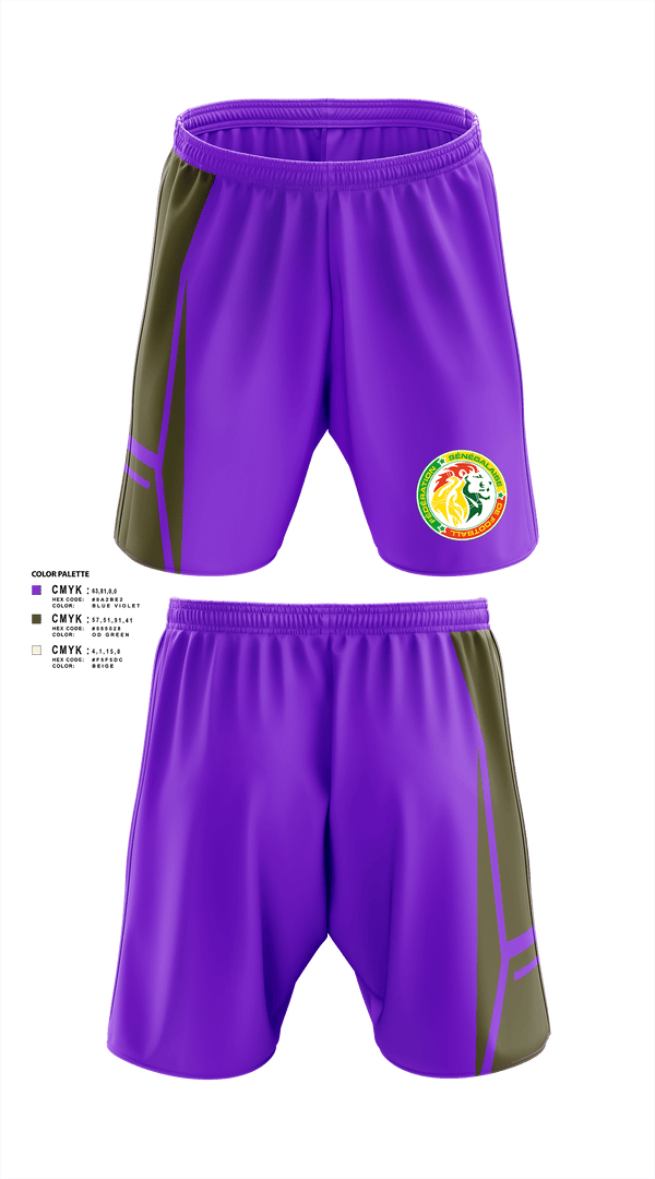 Athletic Shorts With Pockets, SENEGAL FC, Men's Soccer, Teamtime, Team time, sublimation, custom sports apparel, team uniforms, spirit wear, spiritwear, sports uniforms, custom shirts, team store, custom team store, fundraiser sports, apparel fundraiser