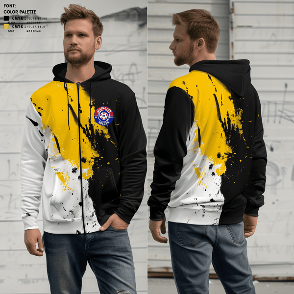 Zip Hoodie, Arlington, Men's Soccer, Teamtime, Team time, sublimation, custom sports apparel, team uniforms, spirit wear, spiritwear, sports uniforms, custom shirts, team store, custom team store, fundraiser sports, apparel fundraiser