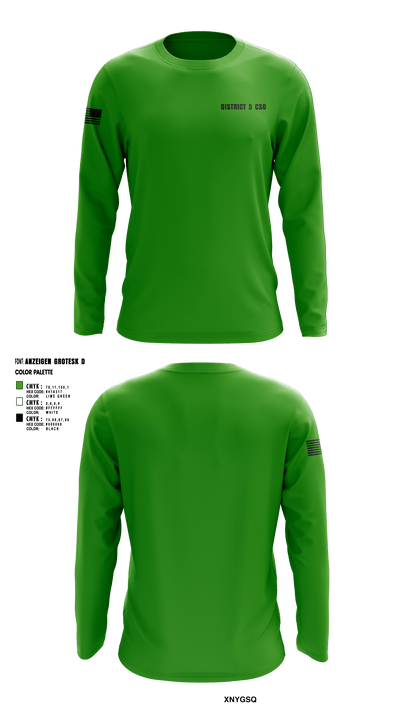 District 5 CSO 28339770 Long Sleeve Performance Shirt - 1