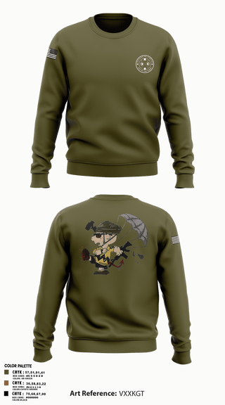 Crew Neck Sweatshirt, 3rd Platoon, CCo, 1-508th PIR, , Teamtime, Team time, sublimation, custom sports apparel, team uniforms, spirit wear, spiritwear, sports uniforms, custom shirts, team store, custom team store, fundraiser sports, apparel fundraiser